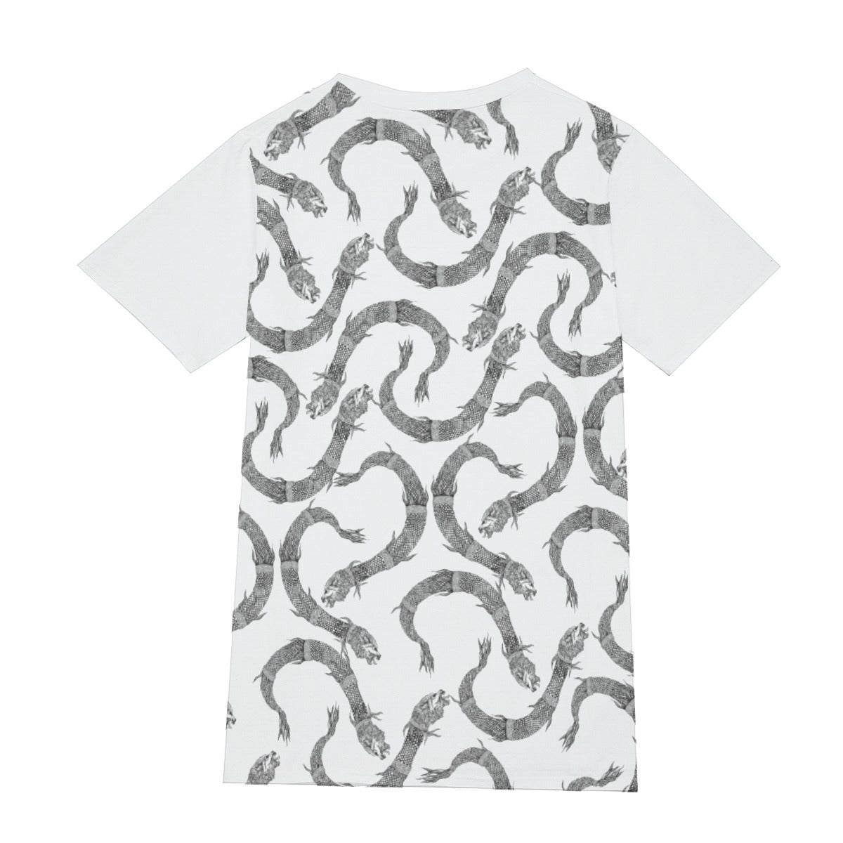 Dacic wolf Full on White Men's O-Neck T-Shirt | 190GSM Cotton