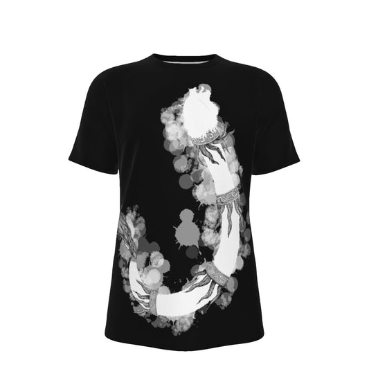 Simplified Dacic Wolf on Black Men's O-Neck T-Shirt