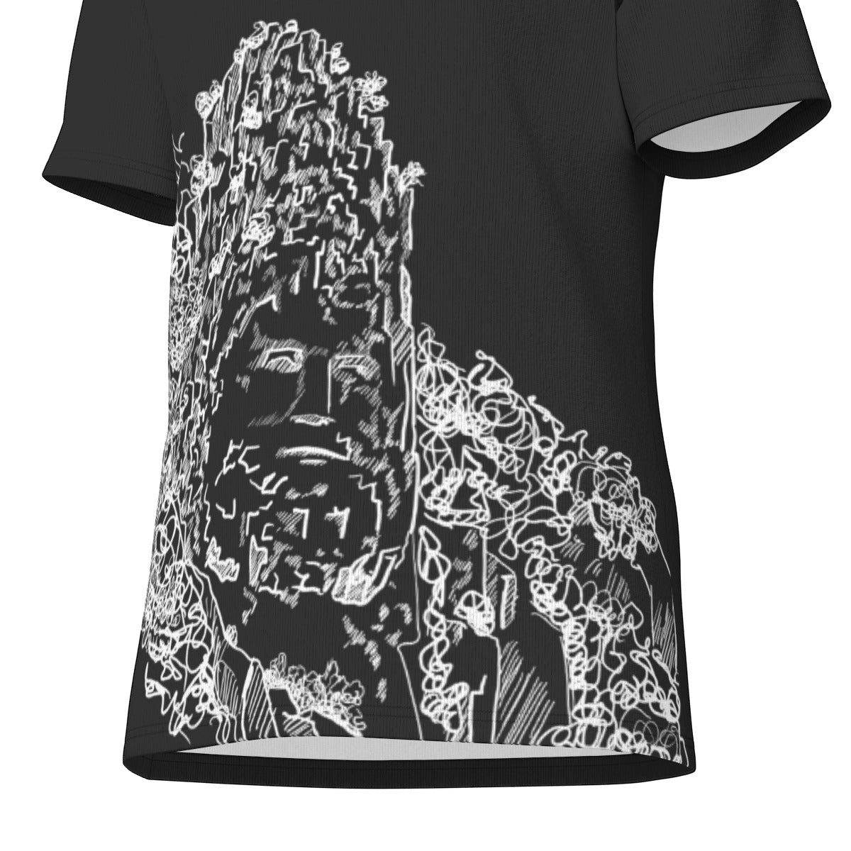 Decebal Sculpture on Black Base Men's O-Neck T-Shirt | 190GSM Cotton