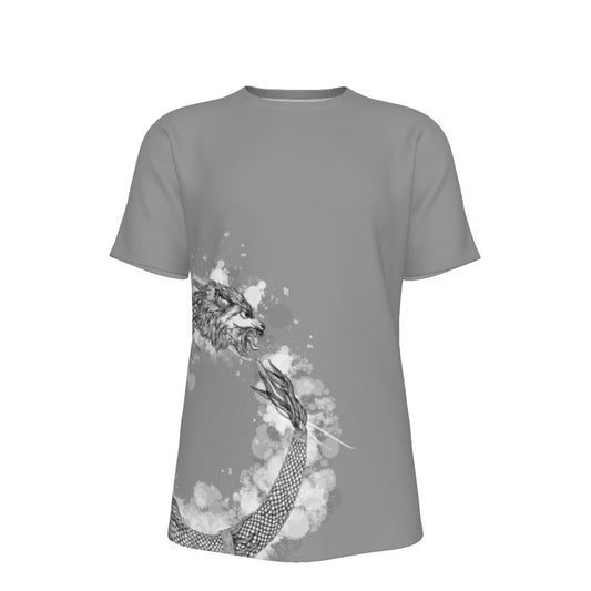 Ouroboros Dacic Wolf on Gray Men's O-Neck T-Shirt